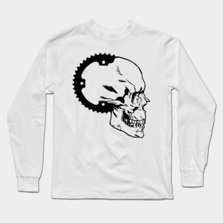 Downhill Mountainbike Skull MTB Mountainbiker Gift Long Sleeve T-Shirt